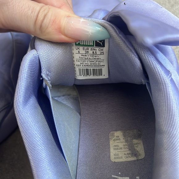 Puma Purple Sneakers with Bow Detail - Picture 9 of 10
